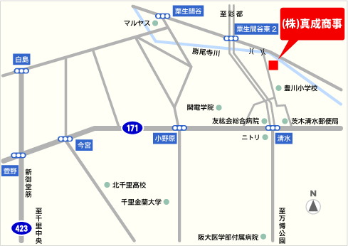 茨木支店アクセスマップ
